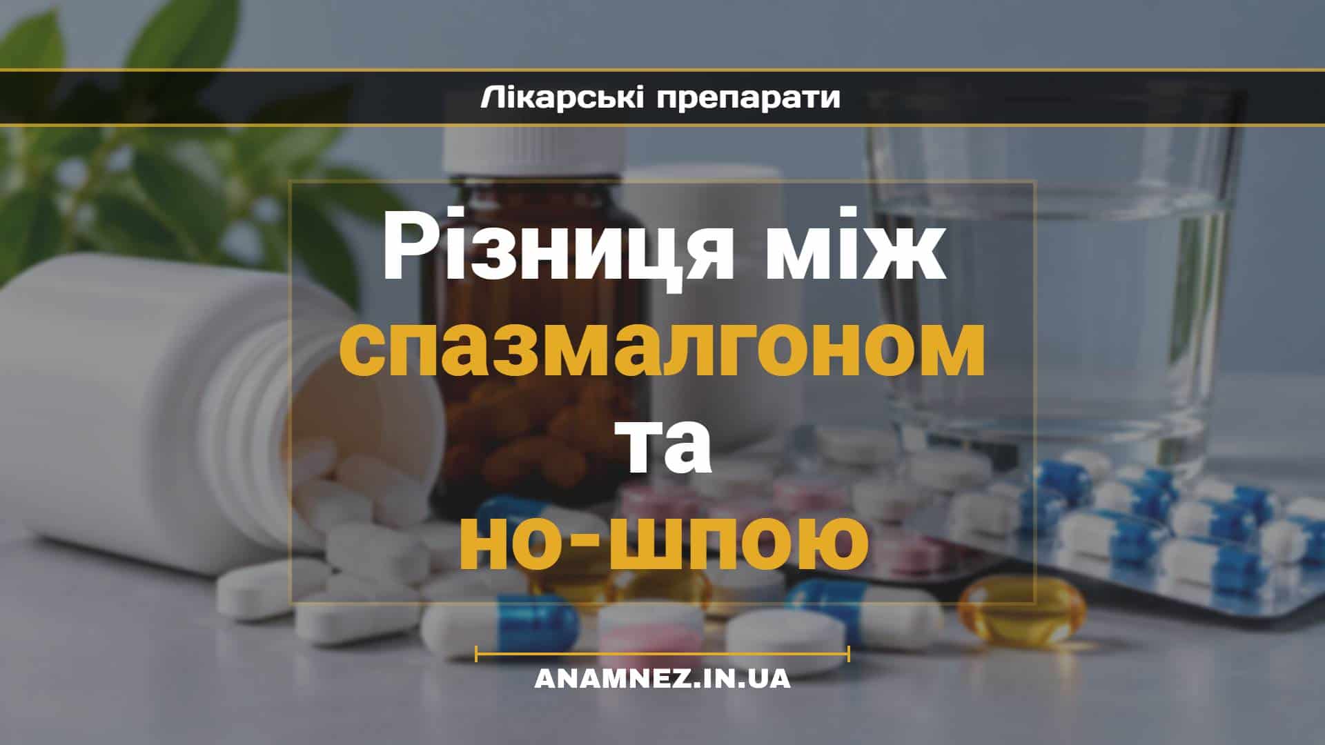 Різниця між спазмалгоном та но-шпою (1)